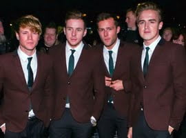 Dougie Poynter Wears A Dress As McFly Dance Gangnam Style For The McFly Show